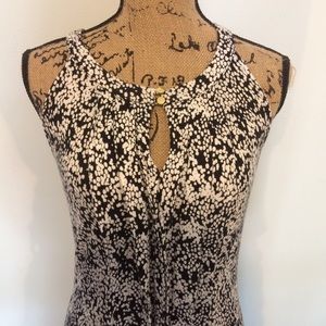 NWOT Banana Republic Sz S keyhole Gold Button Top